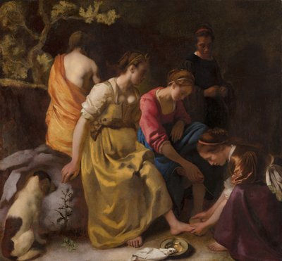 Diana and Her Nymphs by Johannes Vermeer