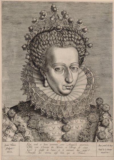 Catherine of Navarre by Johannes Wierix