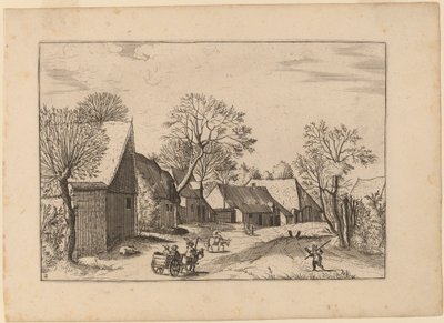 Farms and Shed by Johannes and Lucas van Doetechum after Master of the Small Landscapes