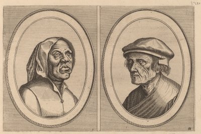 "Baef Schol-becx" and "Spruyt Vroegh-bedorven" by Johannes and Lucas van Doetechum after Pieter Bruegel the Elder