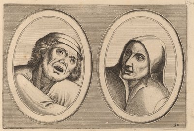 "Harme Snap-op" and "Keursje-sonder-naed" by Johannes and Lucas van Doetechum after Pieter Bruegel the Elder