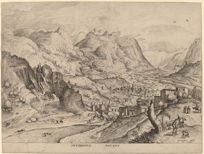 The Crafty Bird-Catcher by Johannes and Lucas van Doetechum after Pieter Bruegel the Elder