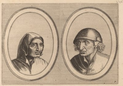 Rijckje Schimmel-penninghs and Lubbert Leever-worst by Johannes and Lucas van Doetechum after Pieter Bruegel the Elder