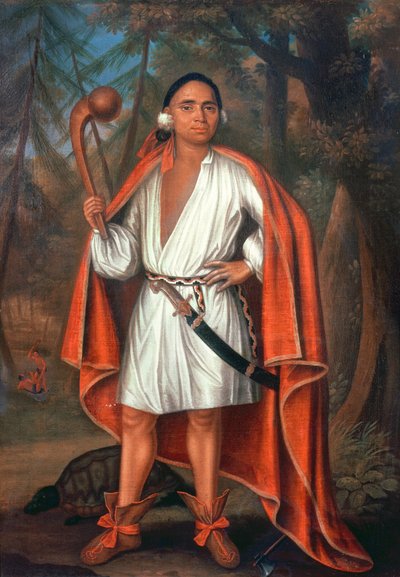 Etow Oh Koam, King of the River Nations by Johannes or Jan Verelst