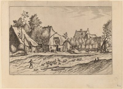 Farms in a Village by Johannes van Doetechum, the Elder and Lucas