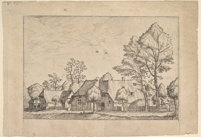 Large Farm with Draw Well, ca. 1559-61 by Johannes van Doetecum I