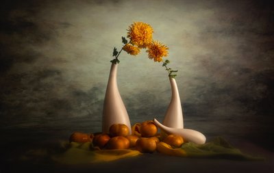 Autumn Harvest Still Life by John-Mei Zhong