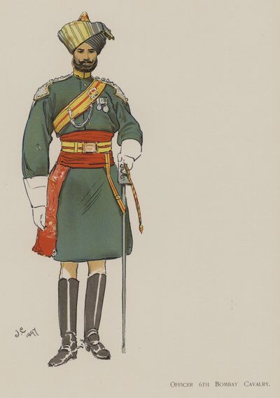 Officer 6th Bombay Cavalry by John (after) Charlton