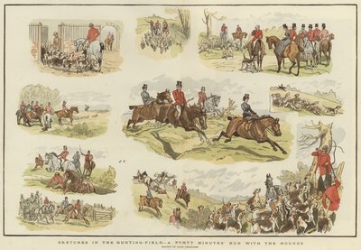 Sketches in the hunting field by John (after) Charlton