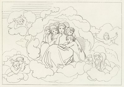 Celestial Meteors, Paradise, Canto 30 by John (after) Flaxman