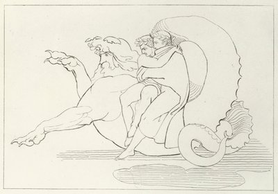 Gerion, Inferno, Canto 17 by John (after) Flaxman
