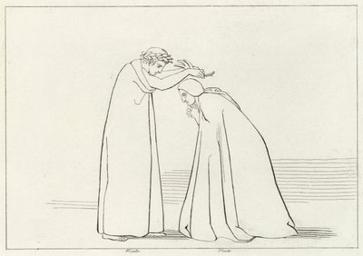 Humiliation, Purgatory, Canto 1 by John (after) Flaxman