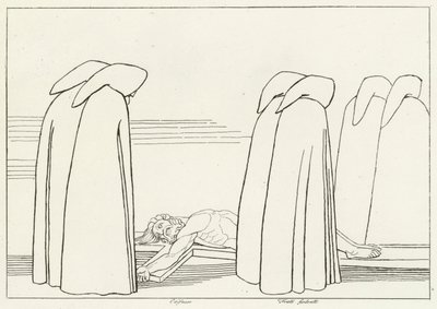 Hypocrites, Inferno, Canto 23 by John (after) Flaxman