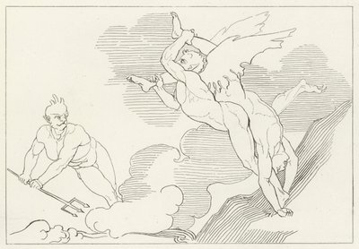 Summit of Malebolge, Inferno, Canto 21 by John (after) Flaxman