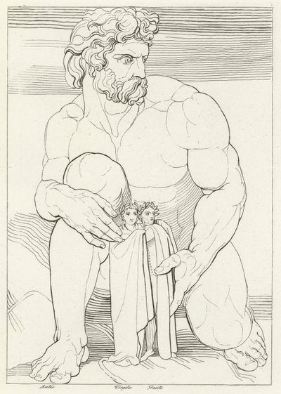 The Giants, Inferno, Canto 31 by John (after) Flaxman
