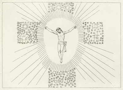 The Glorious Cross, Paradise, Canto 14 by John (after) Flaxman