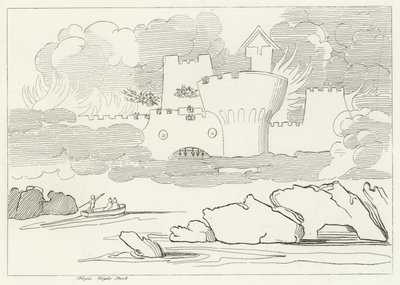 The Pool of Envy, Inferno, Canto 8 by John (after) Flaxman