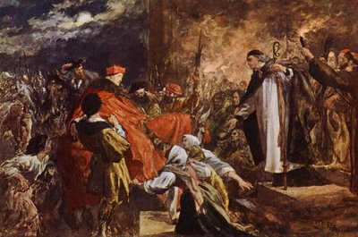Arrival of Cardinal Wolsey at Leicester Abbey by John (after) Gilbert