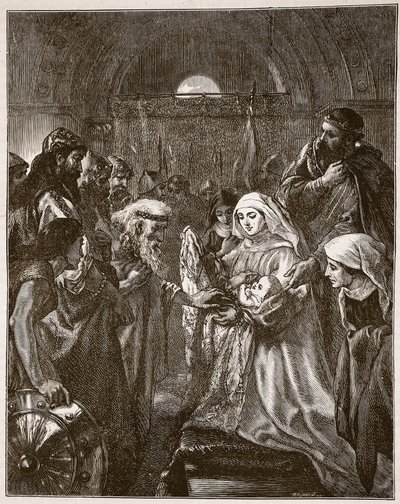 Edward Presenting His Infant Son to the Welsh, Illustration from 