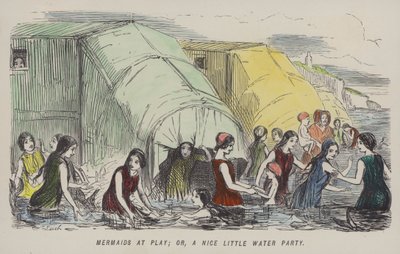 Mermaids at Play: or, a Nice Little Water Party by John (after) Leech