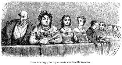 Israeli family in a theatre lodge in Russia by Walter Charles Mills