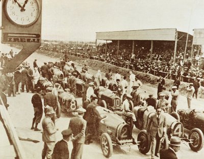 Line-up before start of Grand Prix in Tunisia by Walter Charles Mills