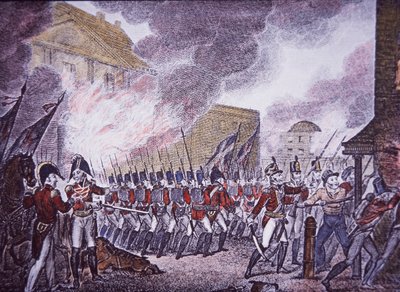 The Burning of Washington by Walter Charles Mills