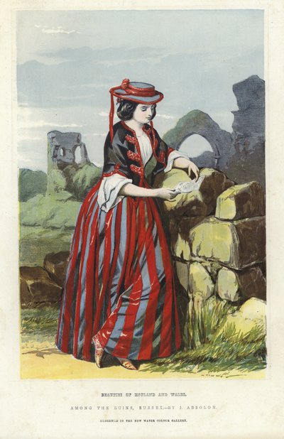 Among the Ruins, Sussex by John Absolon
