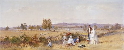 Fields at the Back of Holloway Prison, Islington, London, 1859 by John Absolon