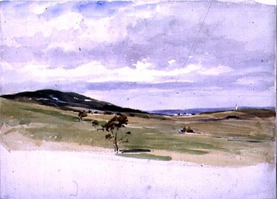 Landscape with a Windmill and Village, 19th Century by John Absolon
