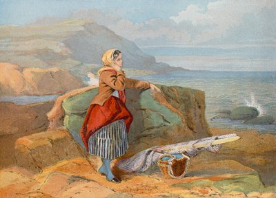 Looking Seaward for the Boats, Normandy by John Absolon