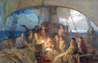 We are out in the ocean sailing to our home beyond the deep... by John Absolon