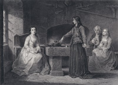Illustration for The Pirate by Sir Walter Scott by John Adam P. Houston