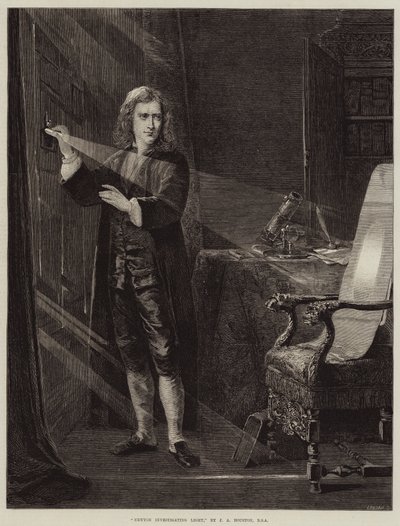 Newton Investigating Light by John Adam P. Houston