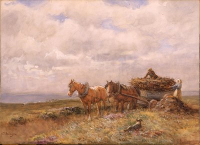 Carting Turf drawing by John Atkinson