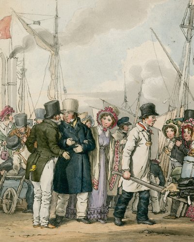 Arriving at Margate by John Augustus Atkinson