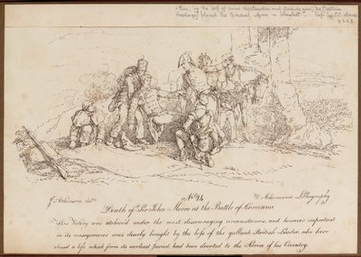 Death of Sir John Moore at the Battle of Corunna, 16 January 1809 by John Augustus Atkinson