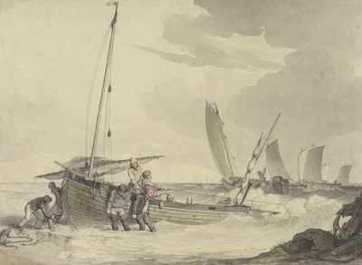 Fisherman putting out to Sea by John Augustus Atkinson