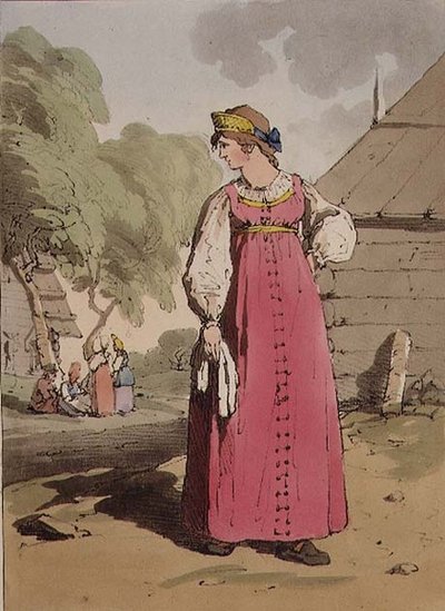 Peasant Girl, plate 27 from Volume I of 