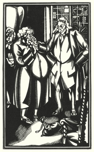 Illustration for Tristram Shandy by Laurence Sterne by John Austen
