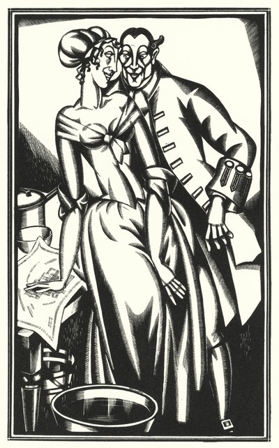 Illustration for Tristram Shandy by Laurence Sterne by John Austen
