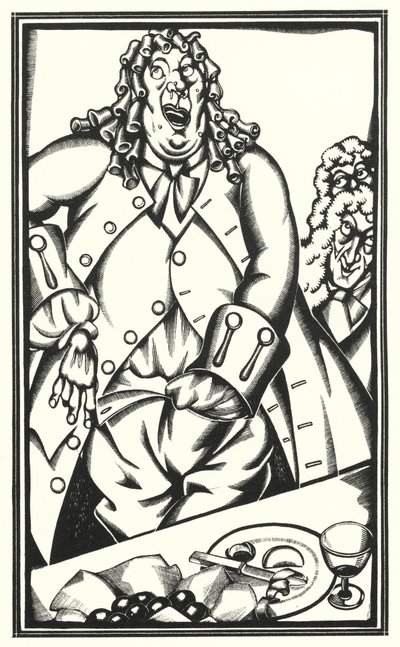 Illustration for Tristram Shandy by Laurence Sterne by John Austen