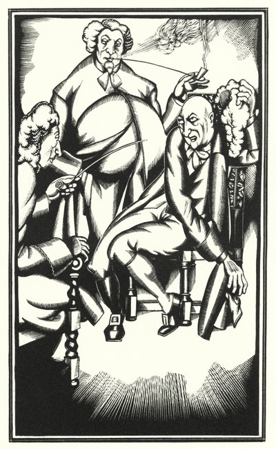 Illustration for Tristram Shandy by Laurence Sterne by John Austen