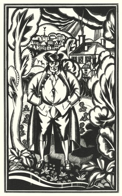 Illustration for Tristram Shandy by Laurence Sterne by John Austen