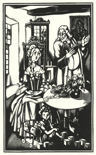 Illustration for Tristram Shandy by Laurence Sterne by John Austen