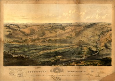 Gettysburg Battle-Field: Battle Fought at Gettysburg, Pa., July 1st, 2nd & 3rd, 1863 by John Bachelder