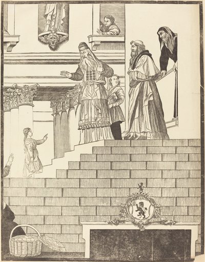Presentation of the Virgin in the Temple [right plate] by John Baptist Jackson after Titian
