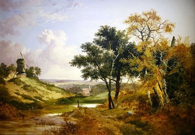 Landscape with a Windmill by John Berney Ladbrooke