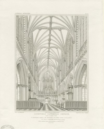 Interior of Lichfield Cathedral - Choir by John Britton