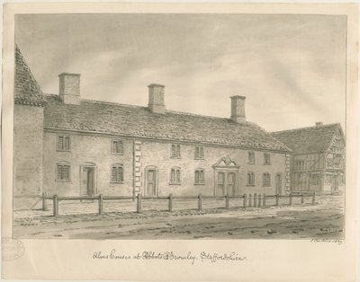 Abbots Bromley Almshouses by John Buckler